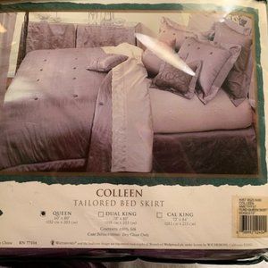 2 X HOST PICK!!! Waterford Tailored Silk Bed Skirt NWOT